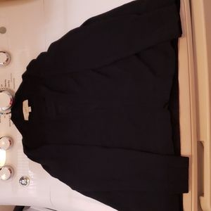 Loft X-Small Black Open Cardigan